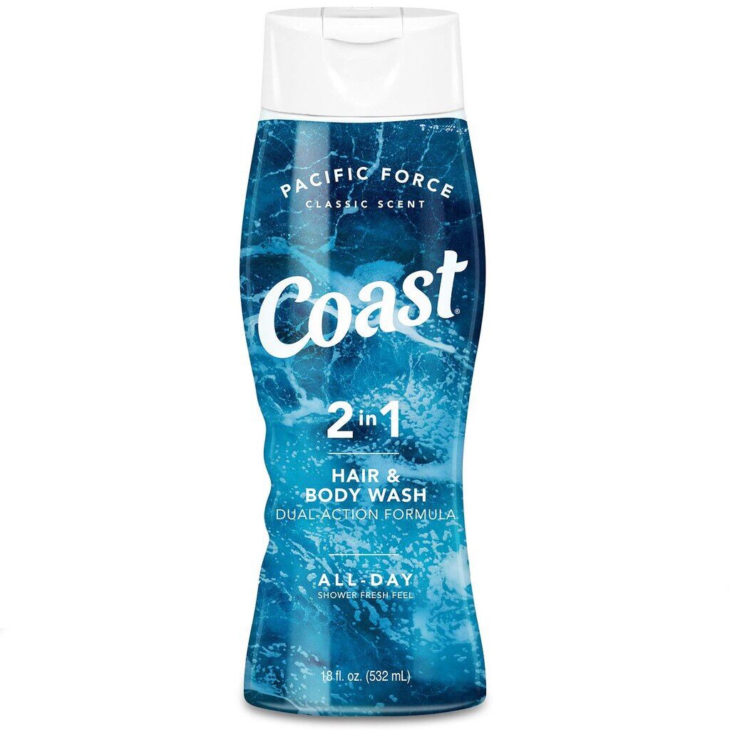 Sữa Tắm Gội Cho Nam Coast Classic Pacific Force Scent 532ml
