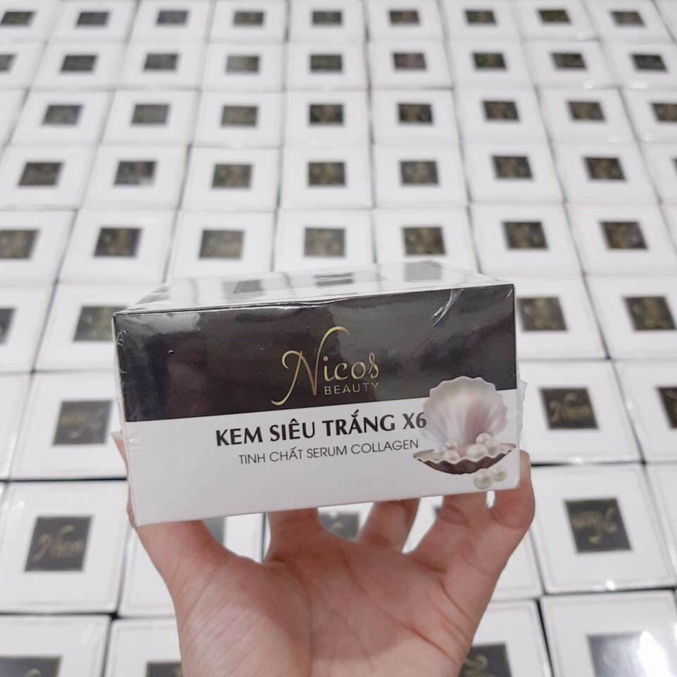 kem body siêu trắng nicos x6