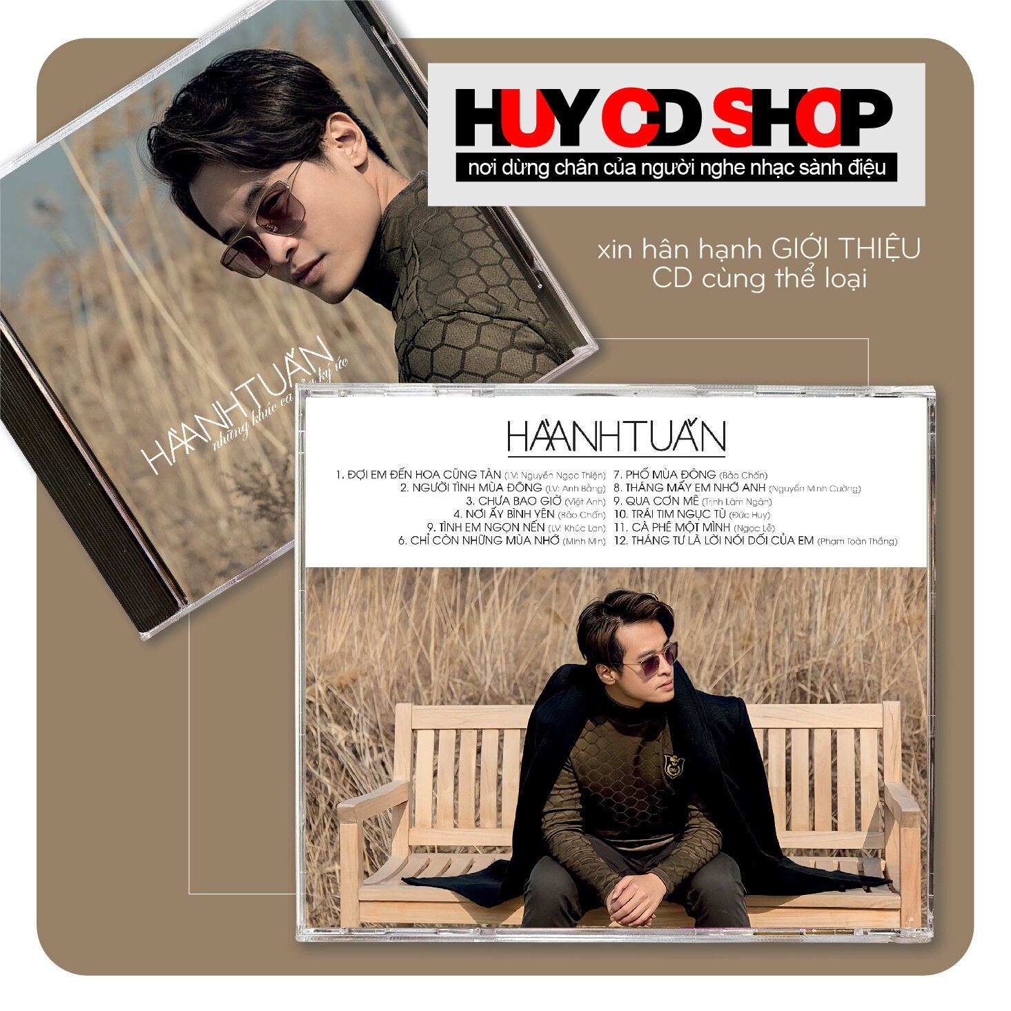 Đĩa cd hà anh tuấn những khúc ca của ký ức nhạc trẻ trữ tình acoustic đĩa lòng trắng chất lượng cao âm thanh chuẩn huy cd shop