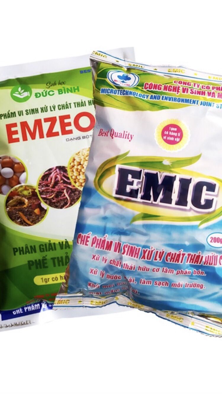 Combo 5 gói Emzeo và 5 gói Emic khử mùi hôi