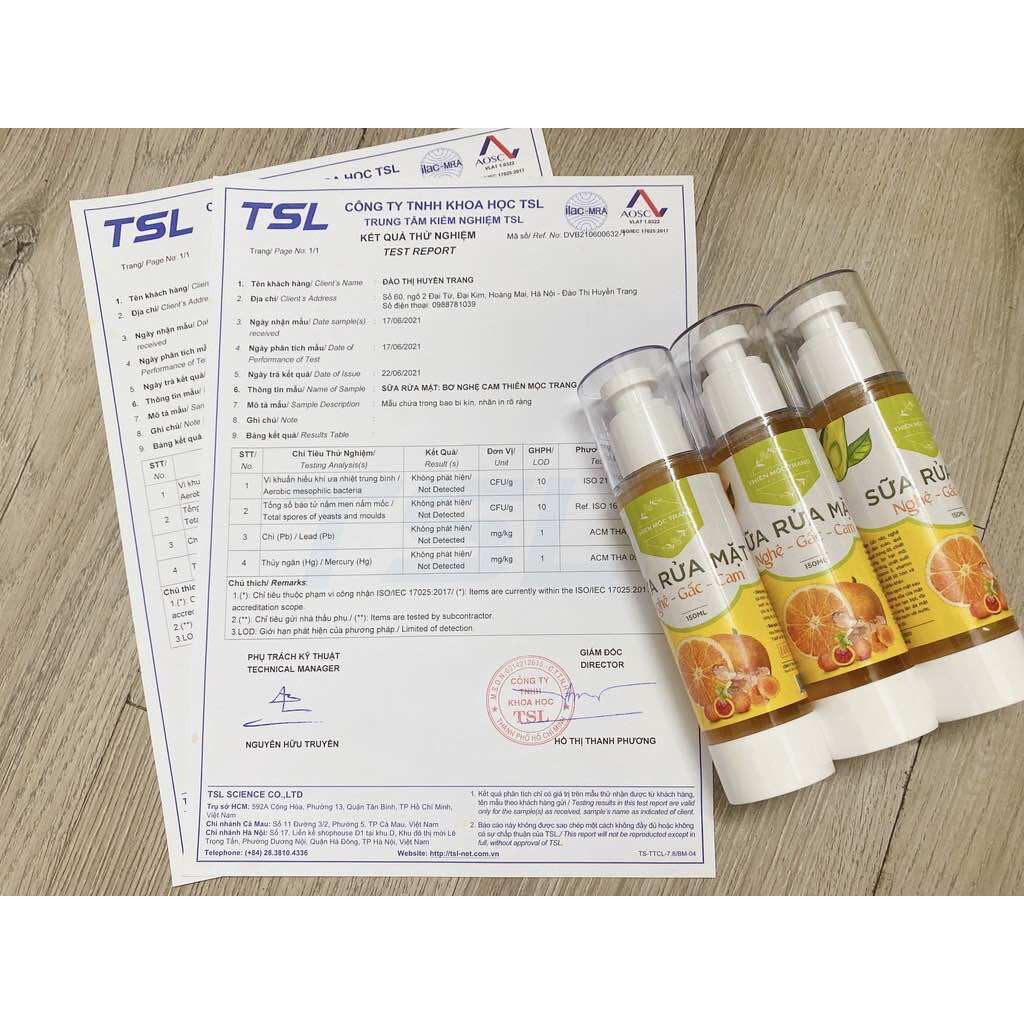 Sữa Rửa Mặt NGHỆ - GẤC - CAM