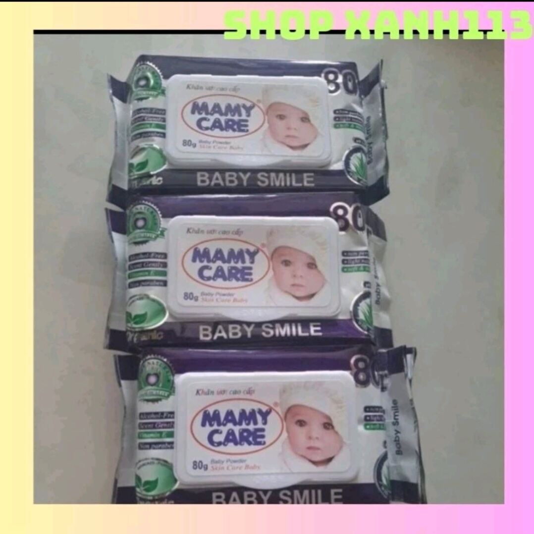 Combo 3 bịch khăn ướt baby smile