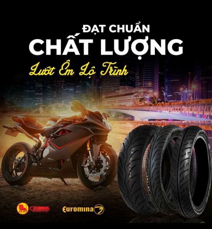 LỐP 130/70-13 (8 bố) EUROMINA SAU @, DYLAN, PS