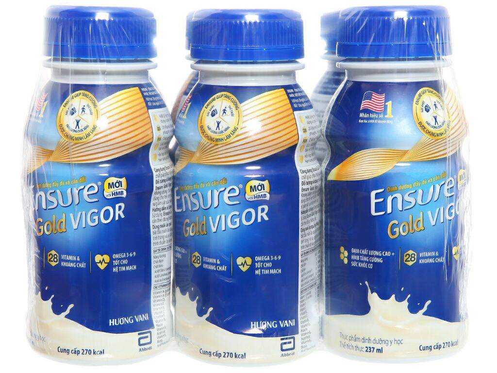 Ensure Gold Vigor vani lốc 6 chai (Hàng nhập khẩu)
