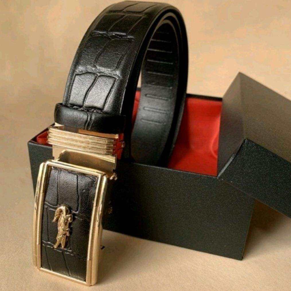 Thắt Lưng Da Bò Thật Vân Cá Sấu mặt khóa tự động cao cấp✅