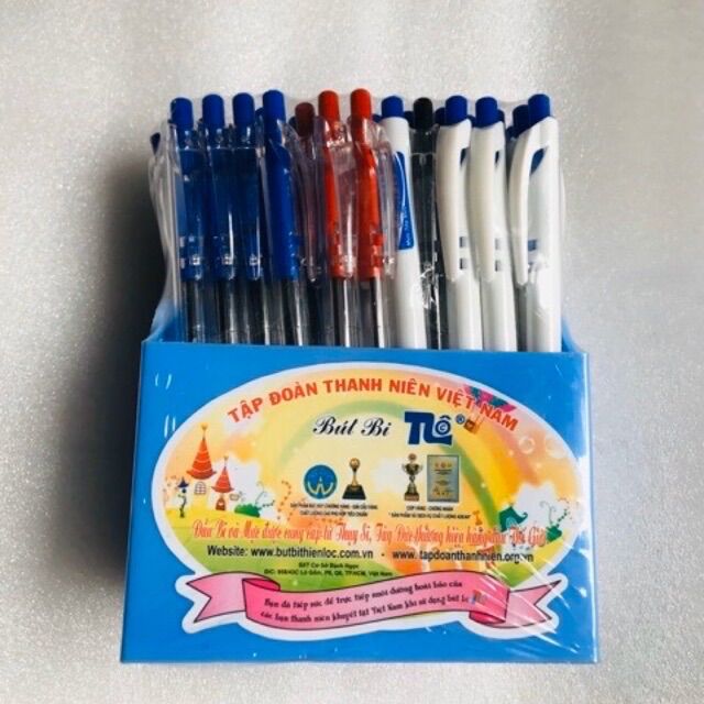 🔥 hộp 50 cây bút bi nét nhỏ, viết êm