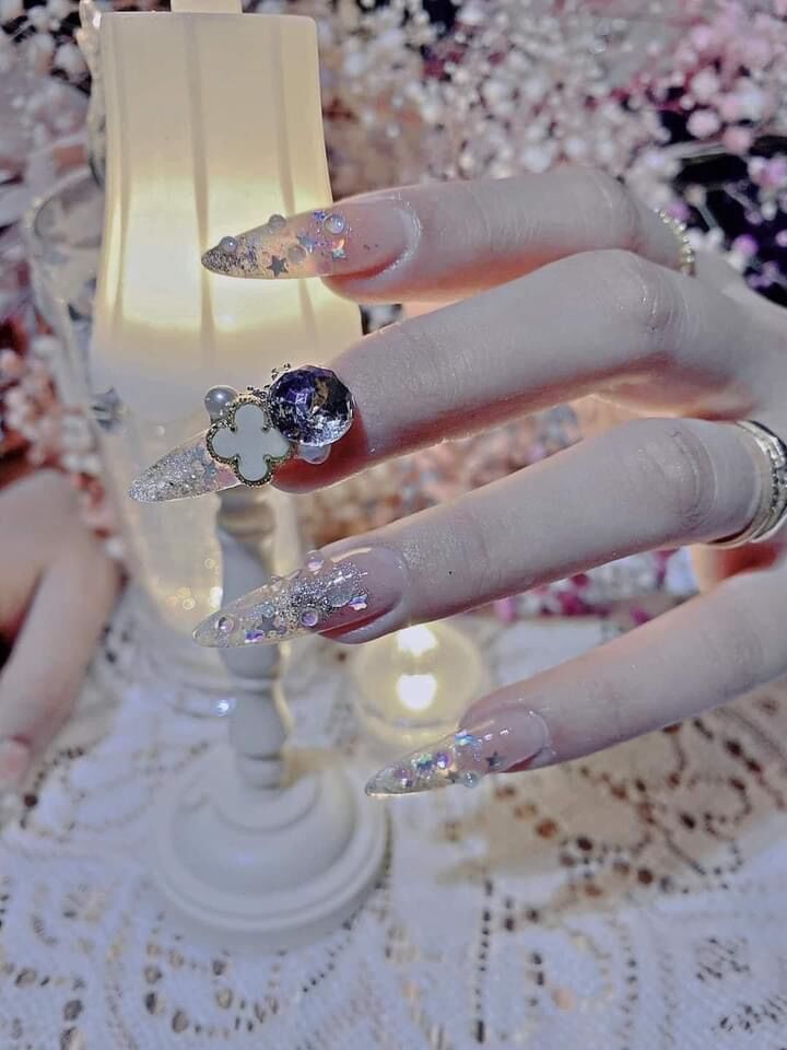 Charm Nail 4 lá trang trí móng