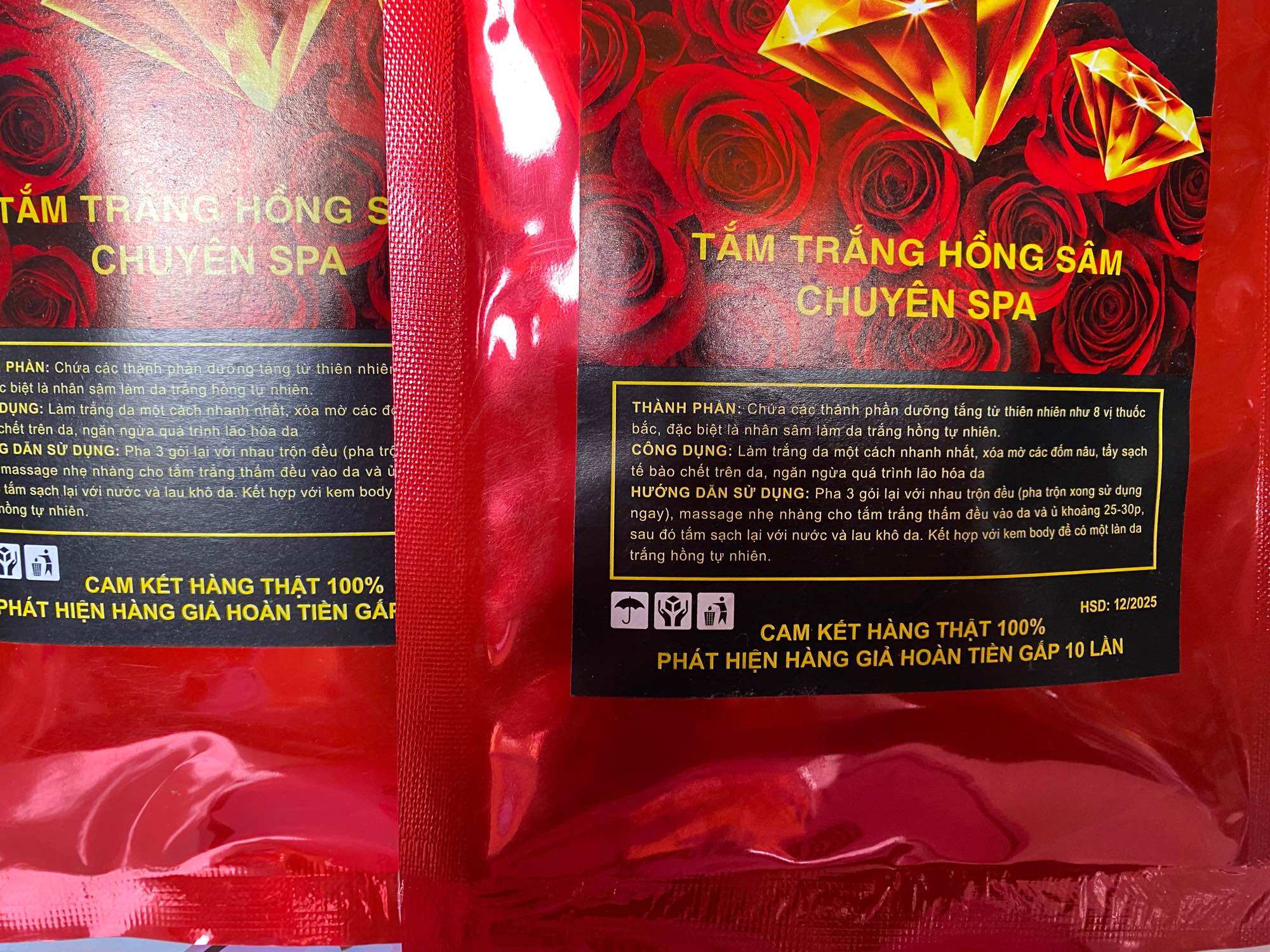 Tắm trắng hồng sâm chuyên spa