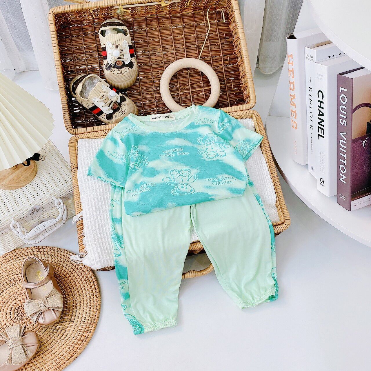 Bộ thun lạnh loang sịn sò cho bé từ 8-18kg