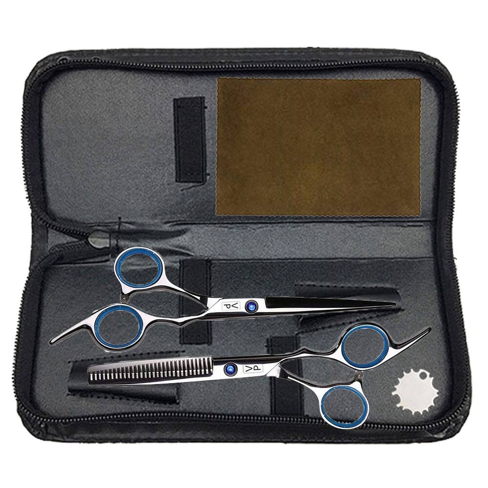 Chuyên nghiệp làm tóc cắt tóc kéo 6 inch 440c cửa hàng cắt tóc thợ làm tóc của cắt mỏng công cụ chất lượng cao salon set