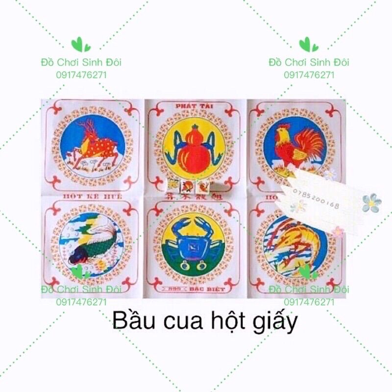 Cờ bầu cua cá cọp hột giấy