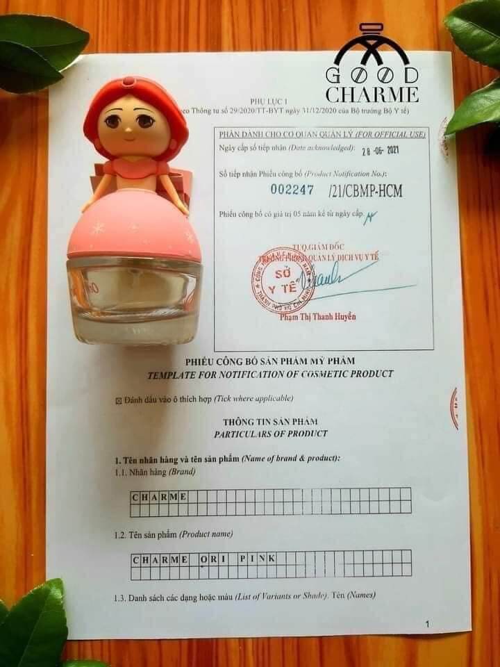 Nươc Hoa em bé Charm Ori 30ml
