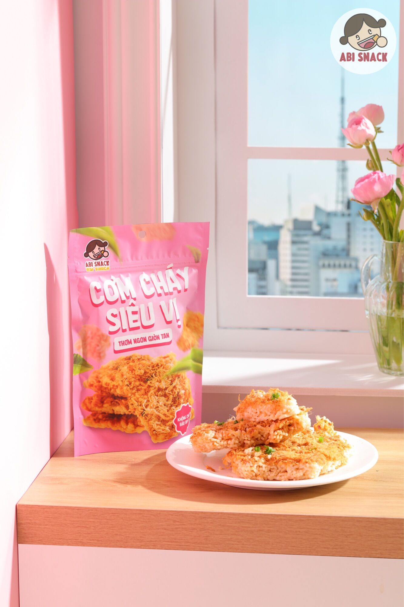 CƠM CHÁY SIÊU VỊ ABI SNACK - CƠM CHÁY NƯỚC MẮM GIÒN TAN