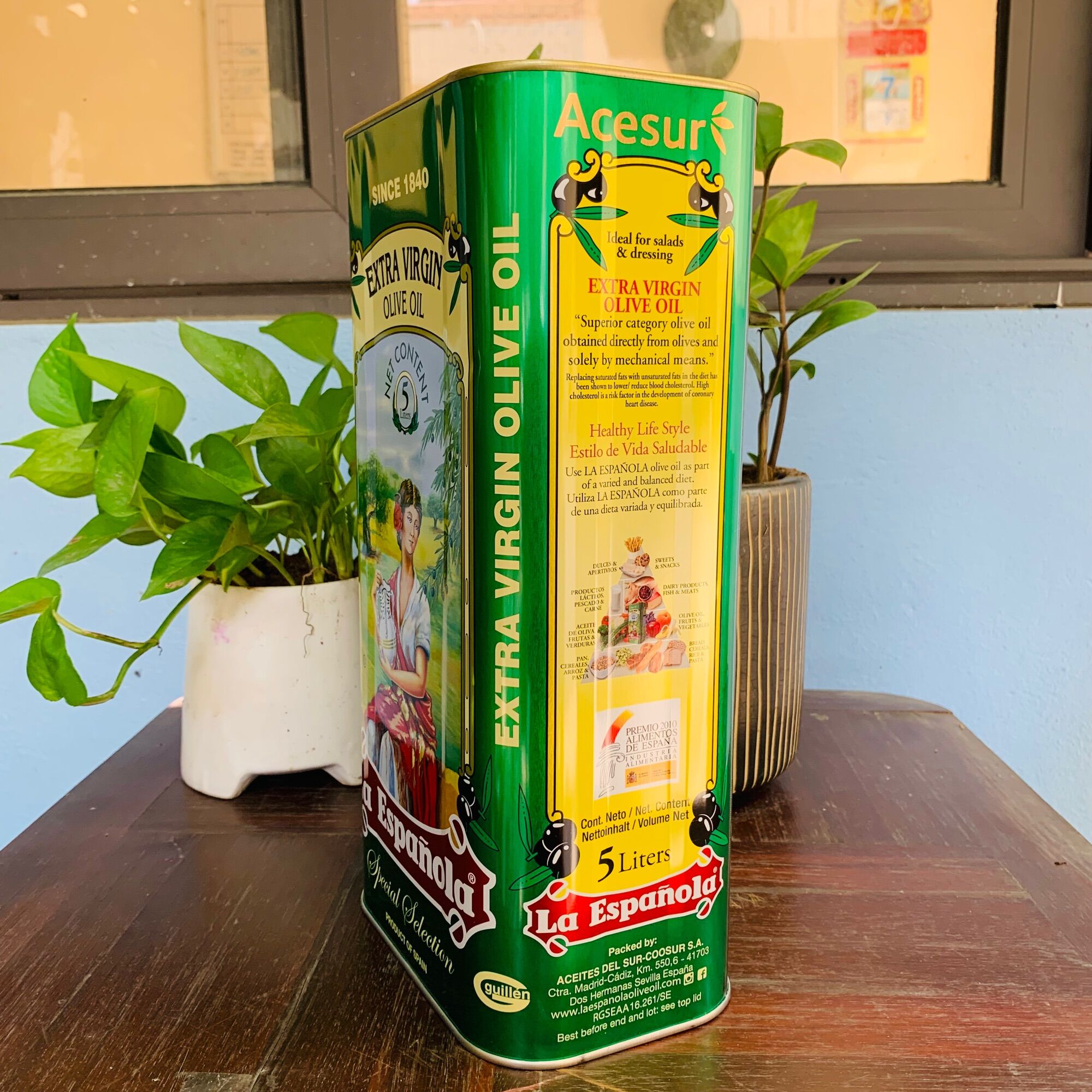 DẦU OLIU EXTRA VIRGIN CAN 5L (NHẬP KHẨU TÂY BAN NHA)