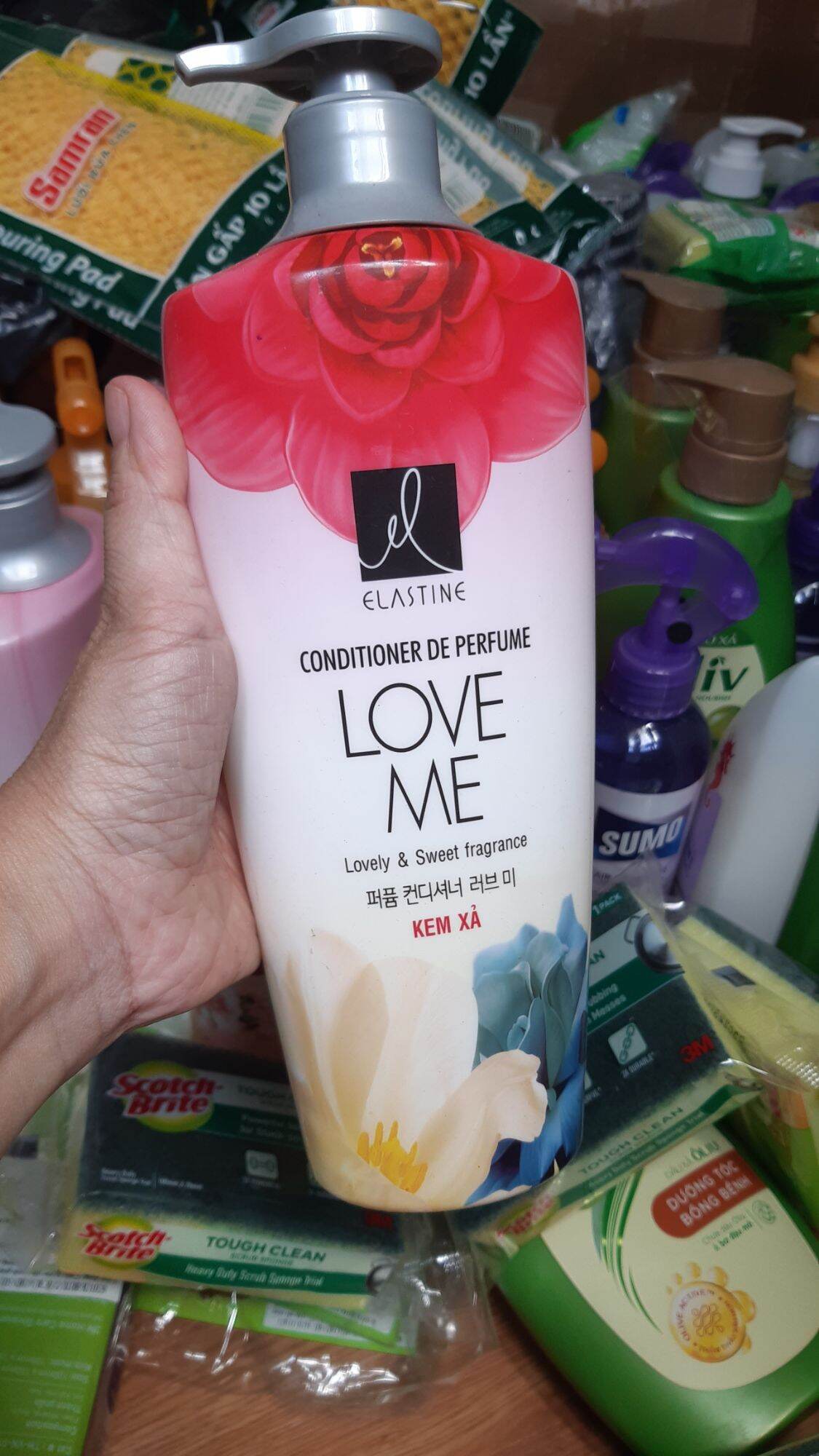 Dầu xả double rich elastine love me 600ml