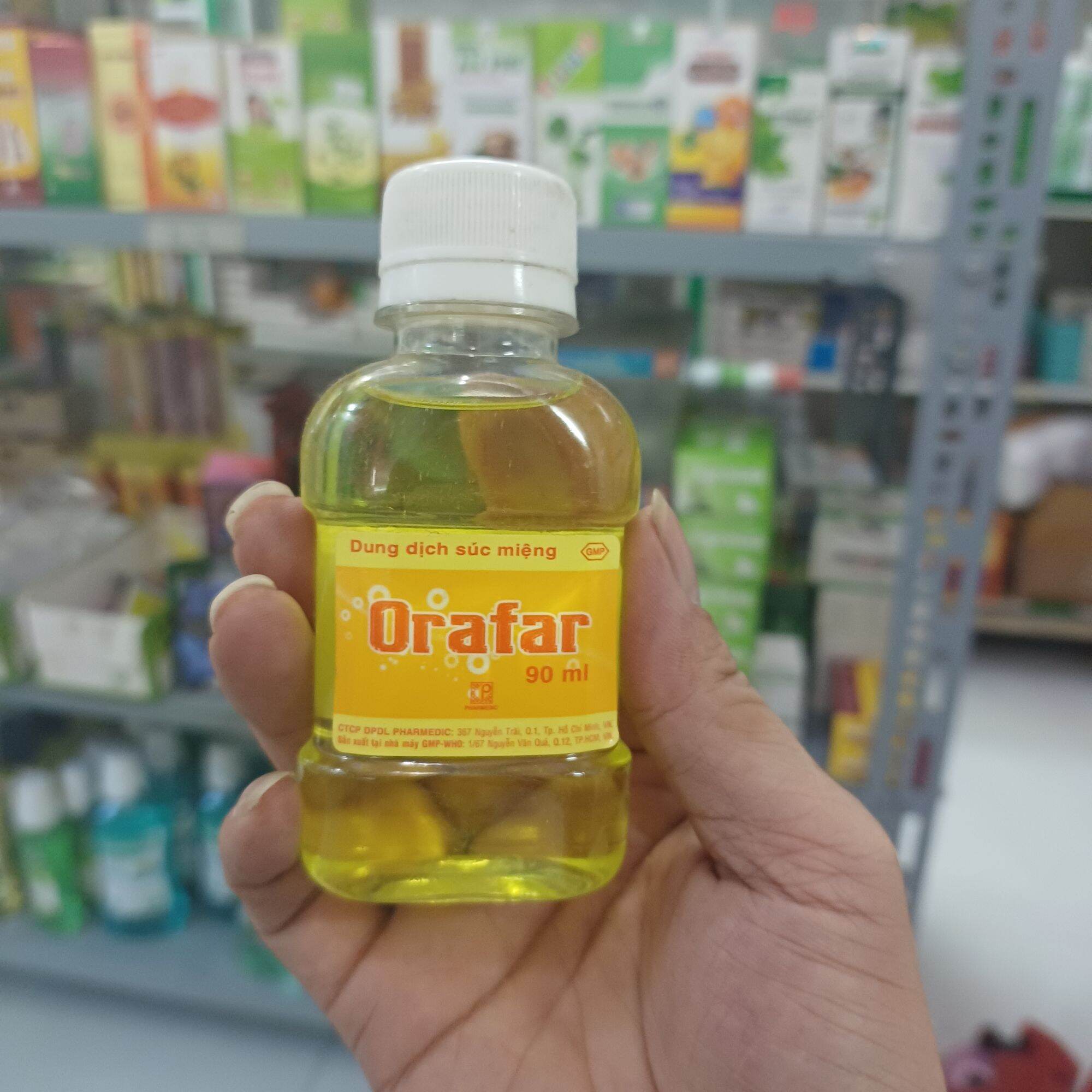 Nước xúc họng orafar 90ml