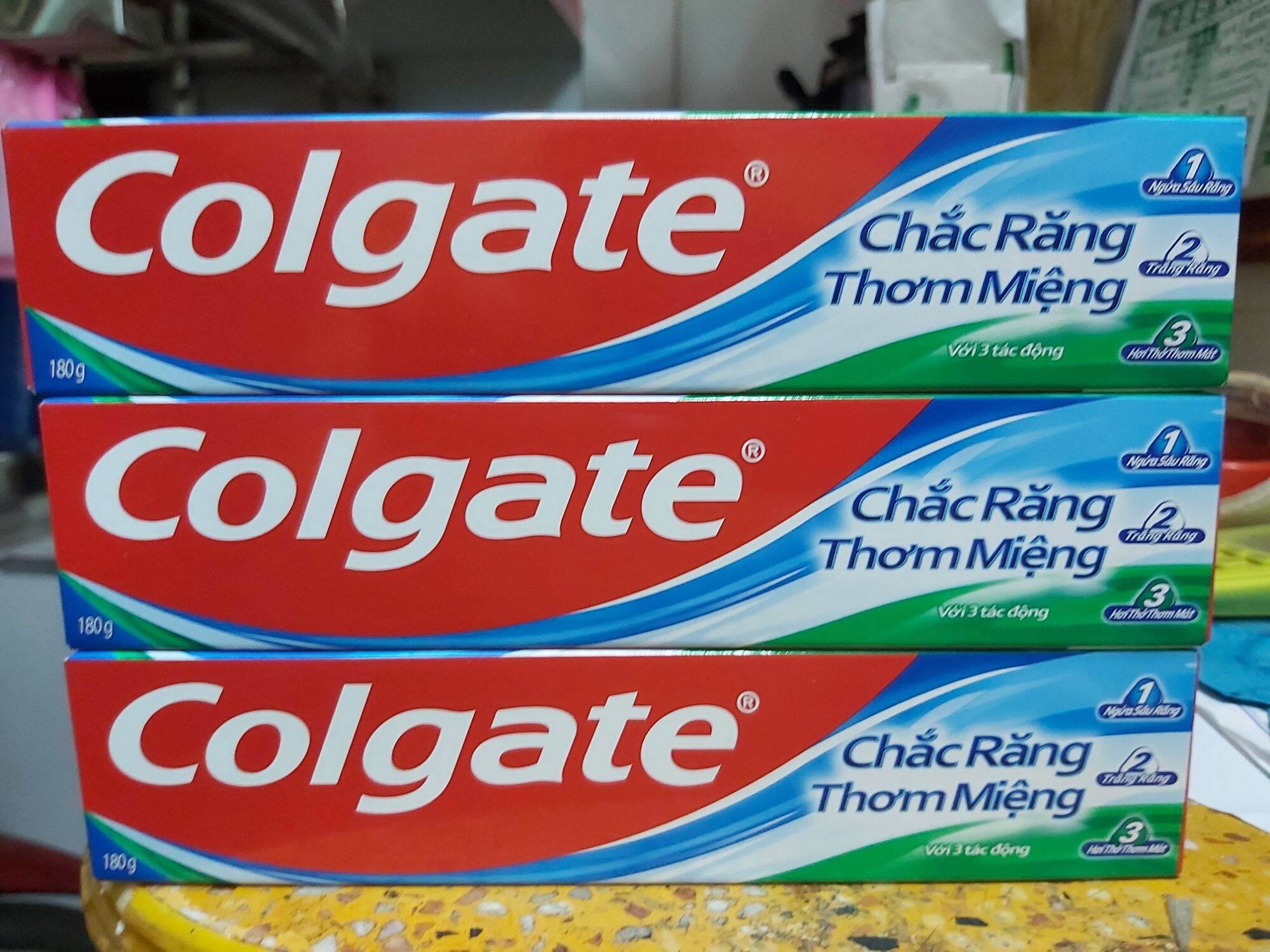Kem đánh răng Colgate chắc răng 180g lốc 6 cây