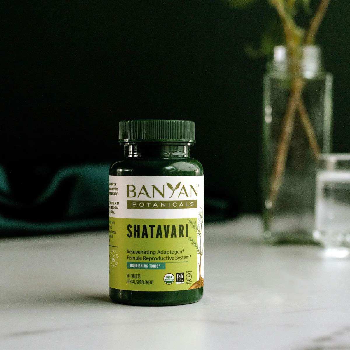 Banyan Botanicals Shatavari tablets - Hỗ trợ sức khoẻ cho phụ nữ
