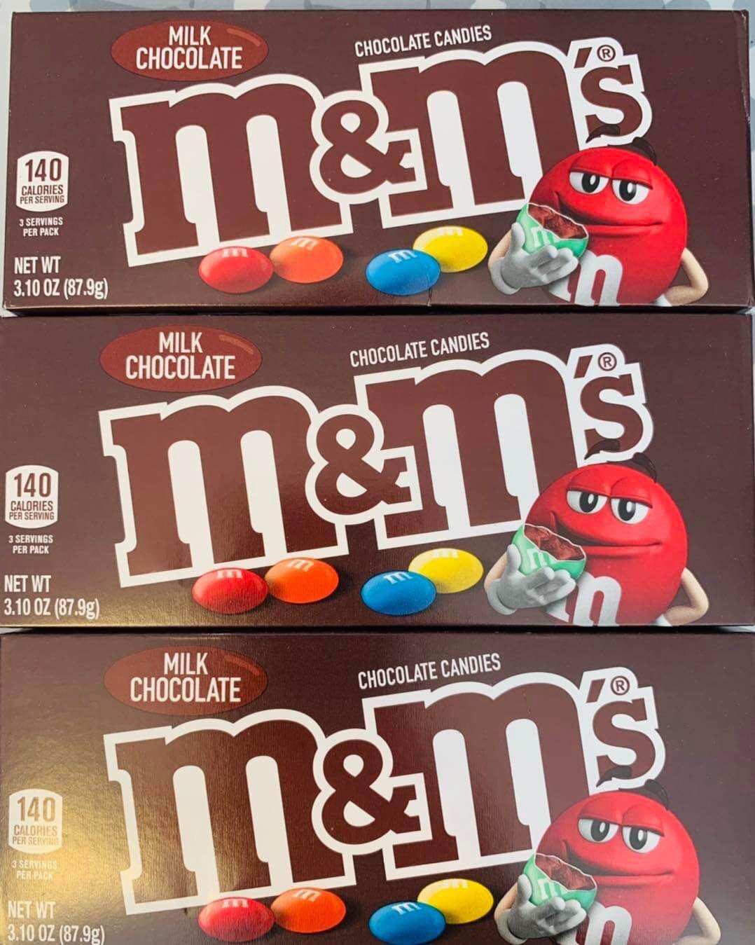 (U.S.A)Kẹo Sô Cô La Sữa M&M Milk Chocolate 87.9g