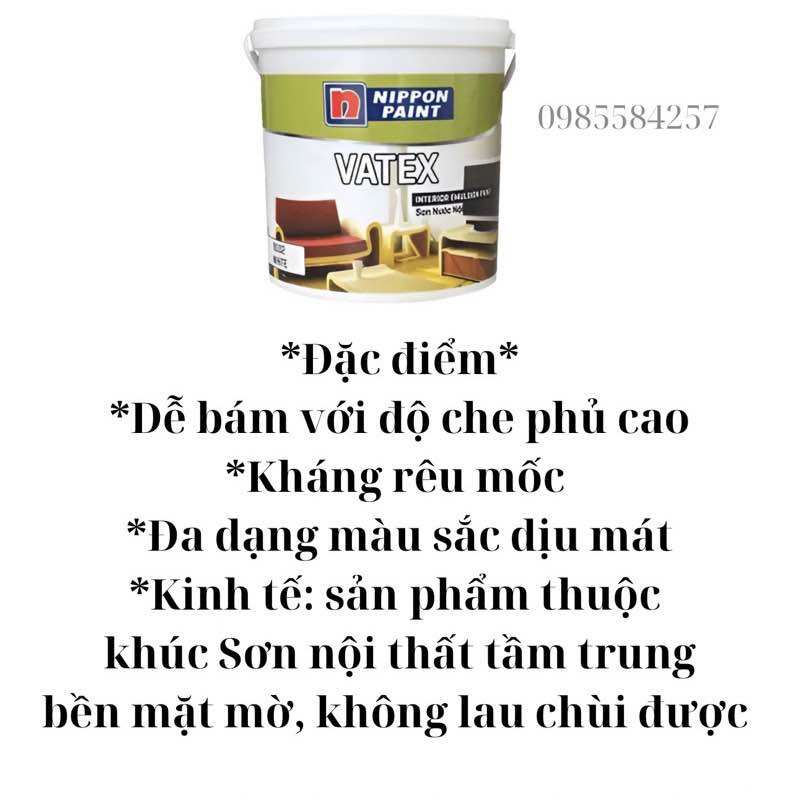 Sơn tường nội thất Nippon Vatex _5kg