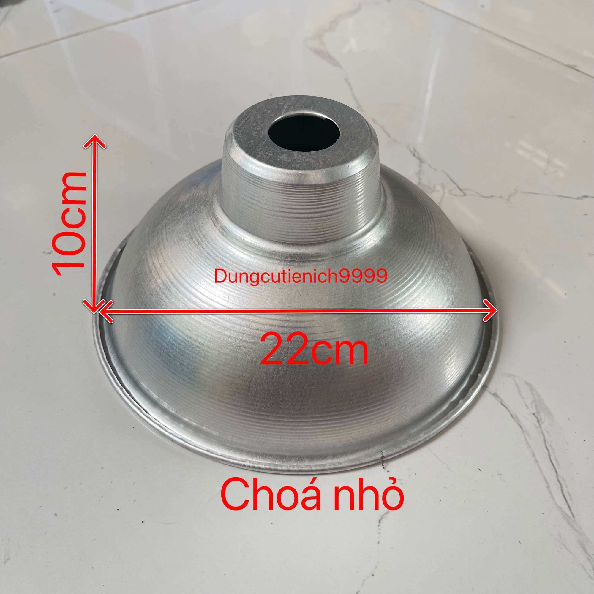 Choá đèn chao đèn nhôm 2 tấc (20cm) 3 tấc (30cm)