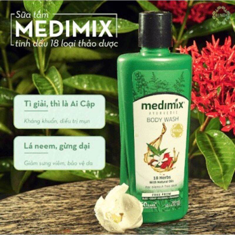 [Hcm]Sữa Tắm Medimix 18 Loại Thảo Dược 300 Ml