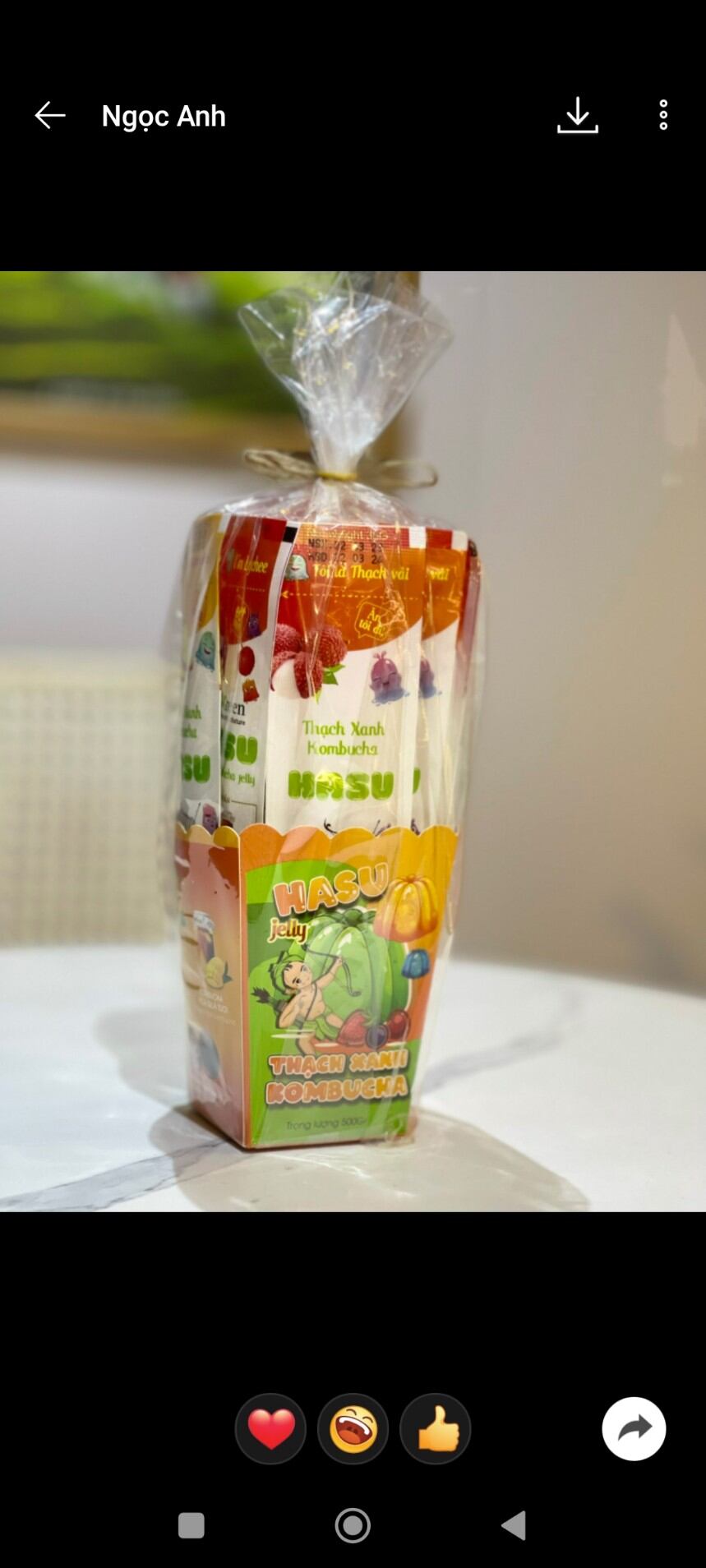 Thạch rau câu Hasu 500gr
