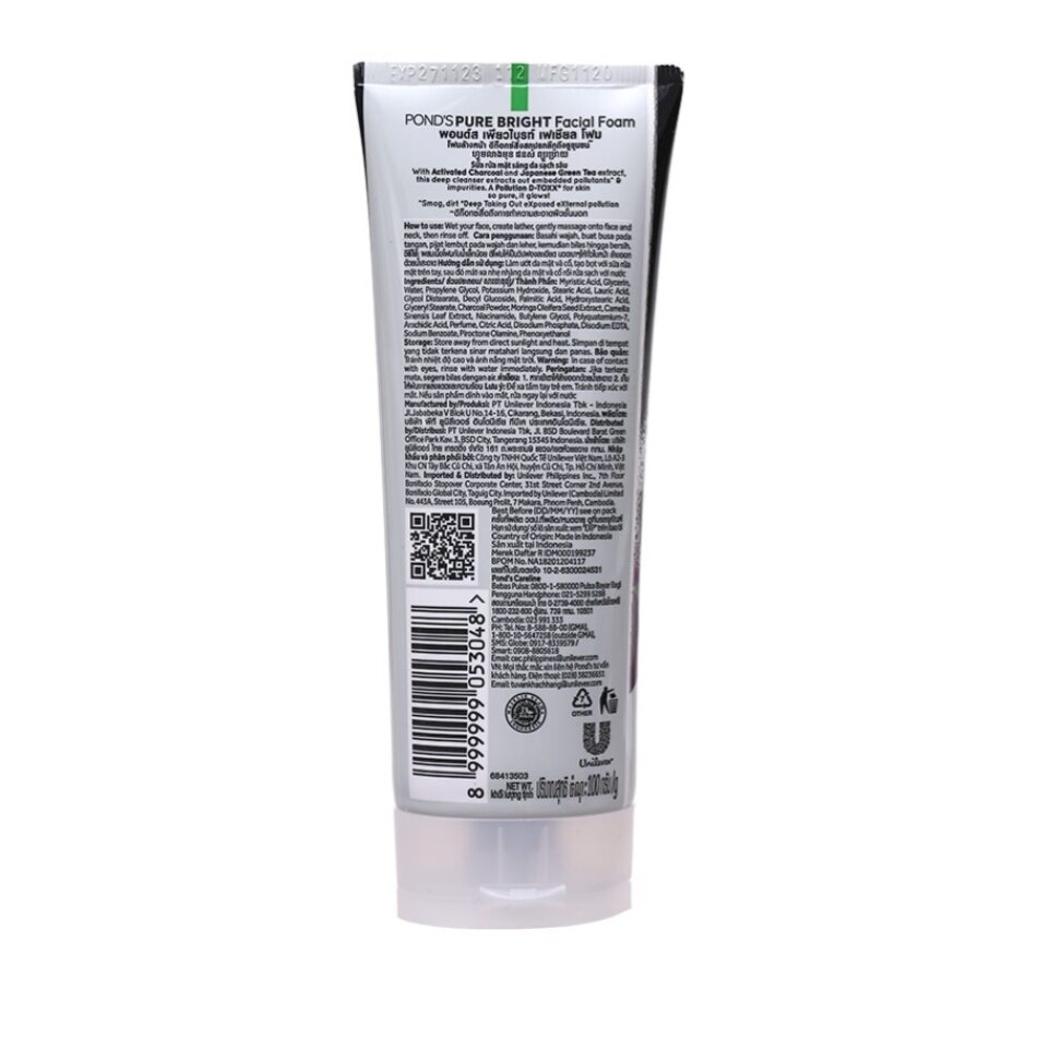 Sữa rửa mặt sạch sâu Pond's Pure Bright 100g