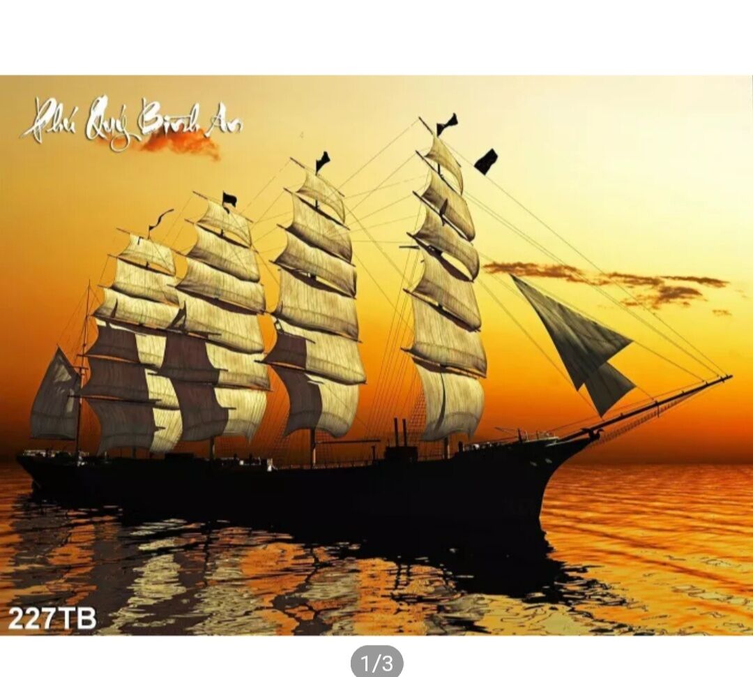 Tranh dán tường ngang 55cm cao 40cm