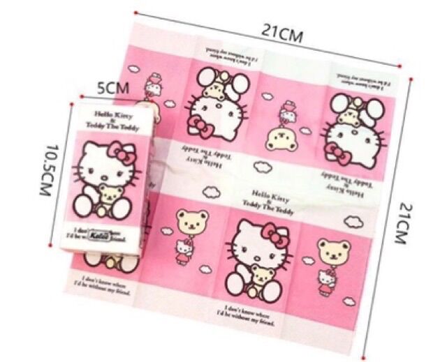 Khăn giấy bỏ túi Hello Kitty