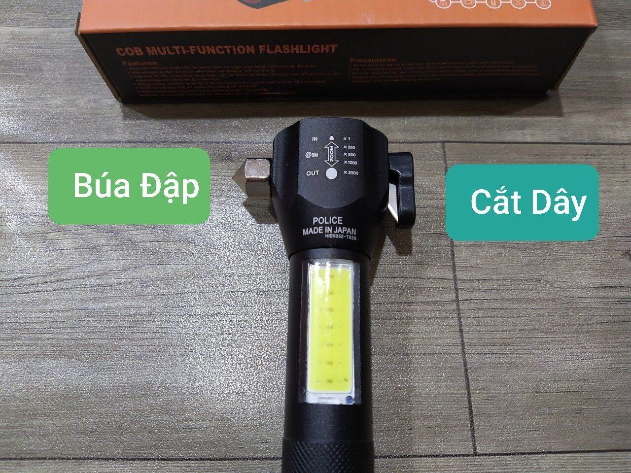 Đèn pin siêu sáng đa năng T6-28