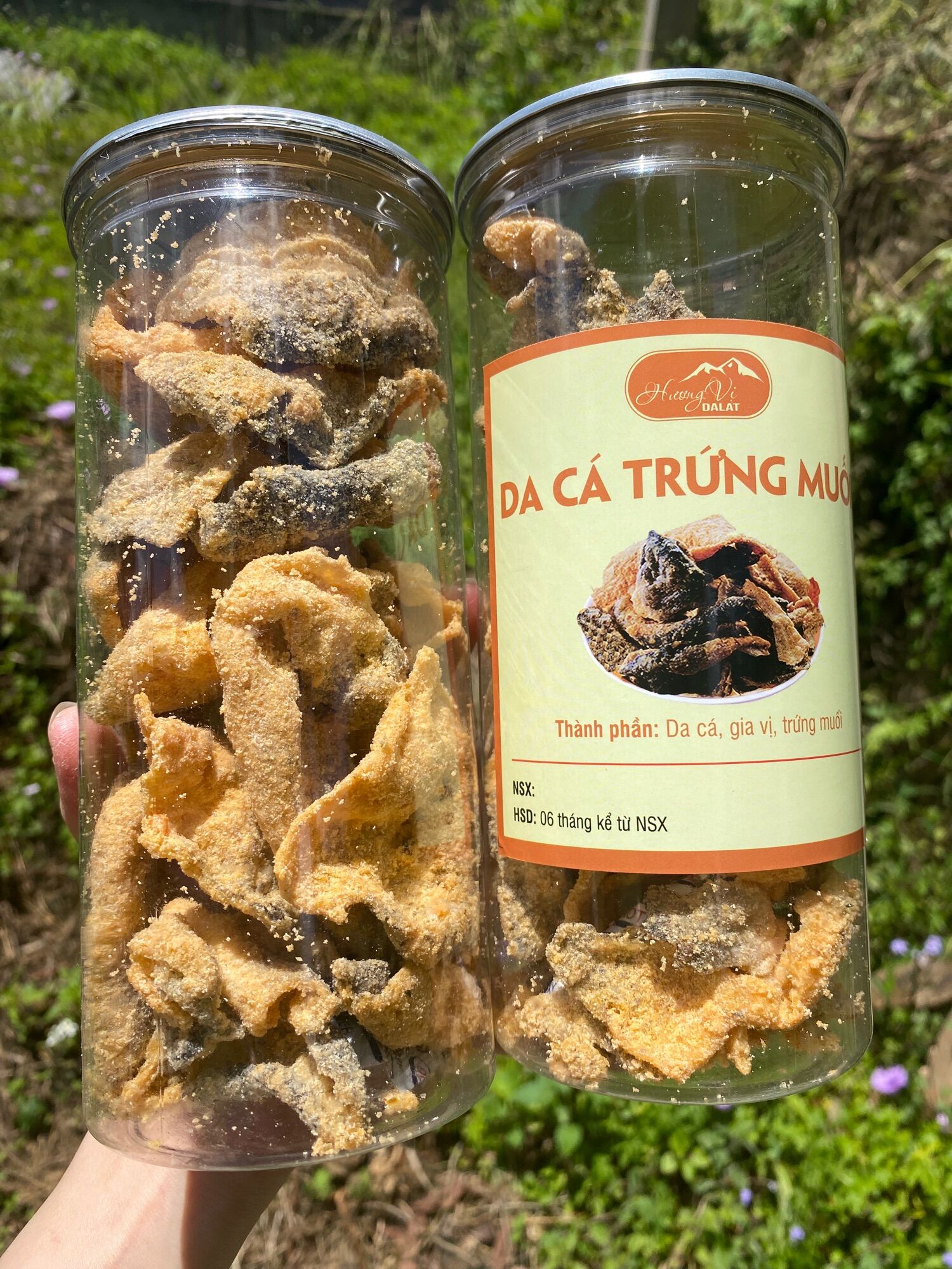 Da cá trứng muối lon 200G