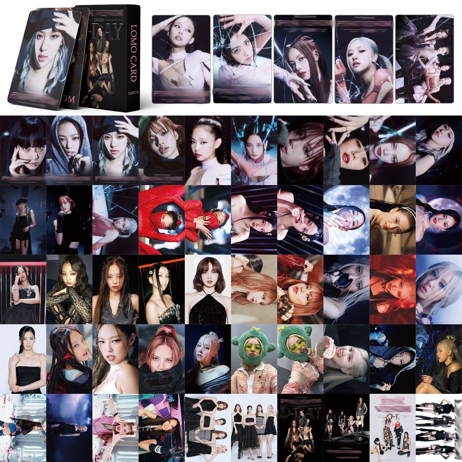 Blackpink Pink Venom Lisa Photo Card Album Creative Cultural Gift Festival Supplies Small Card Rose 