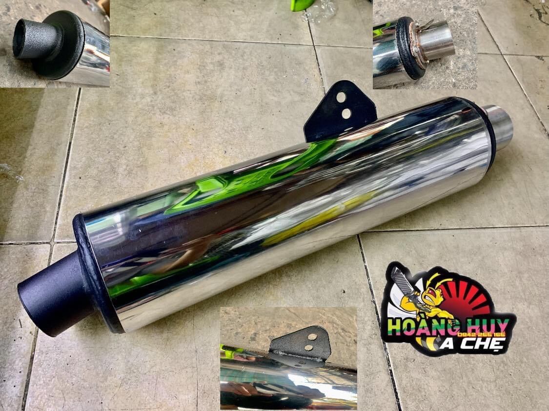 Lon cbr full inox alapter rời họng 51mm