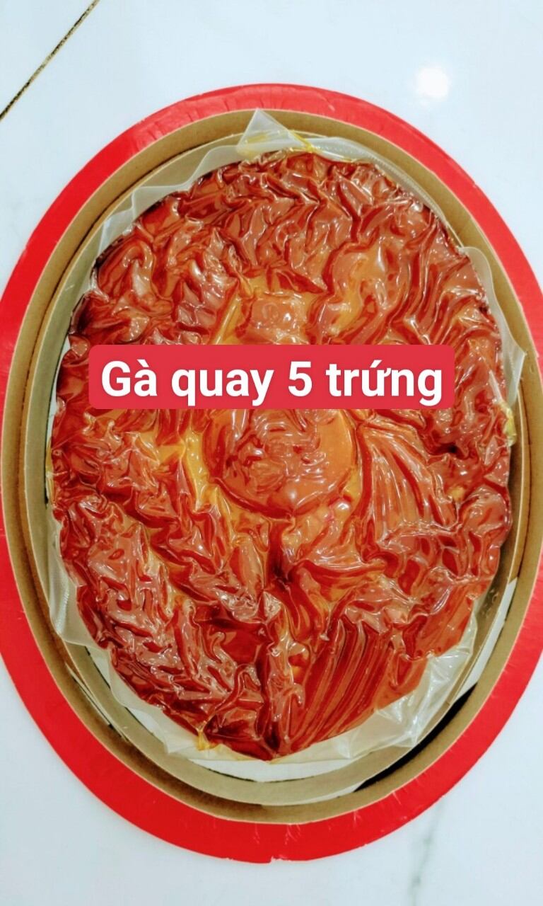 Bánh trung thu vị gà quay size lớn 5 trứng 700g tân dân lợi