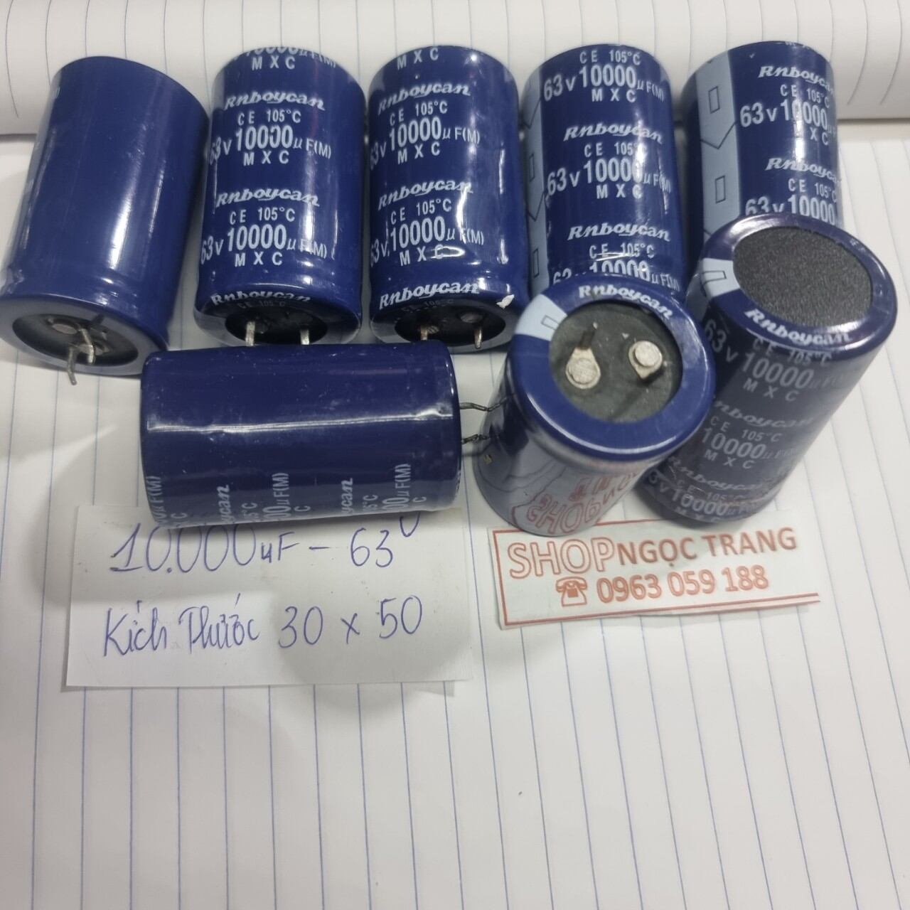 Tụ 10.000 - 63v - giá 1 tụ