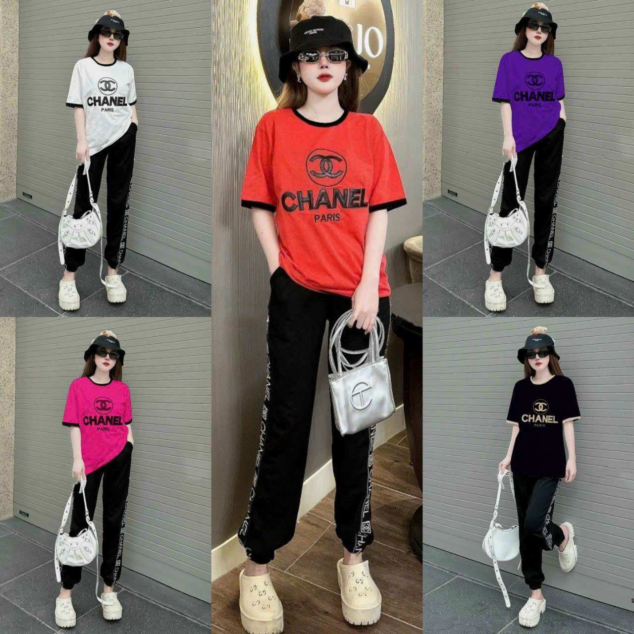 SÉT BỘ DÀI THUN COTTON THÊU CAO CẤP