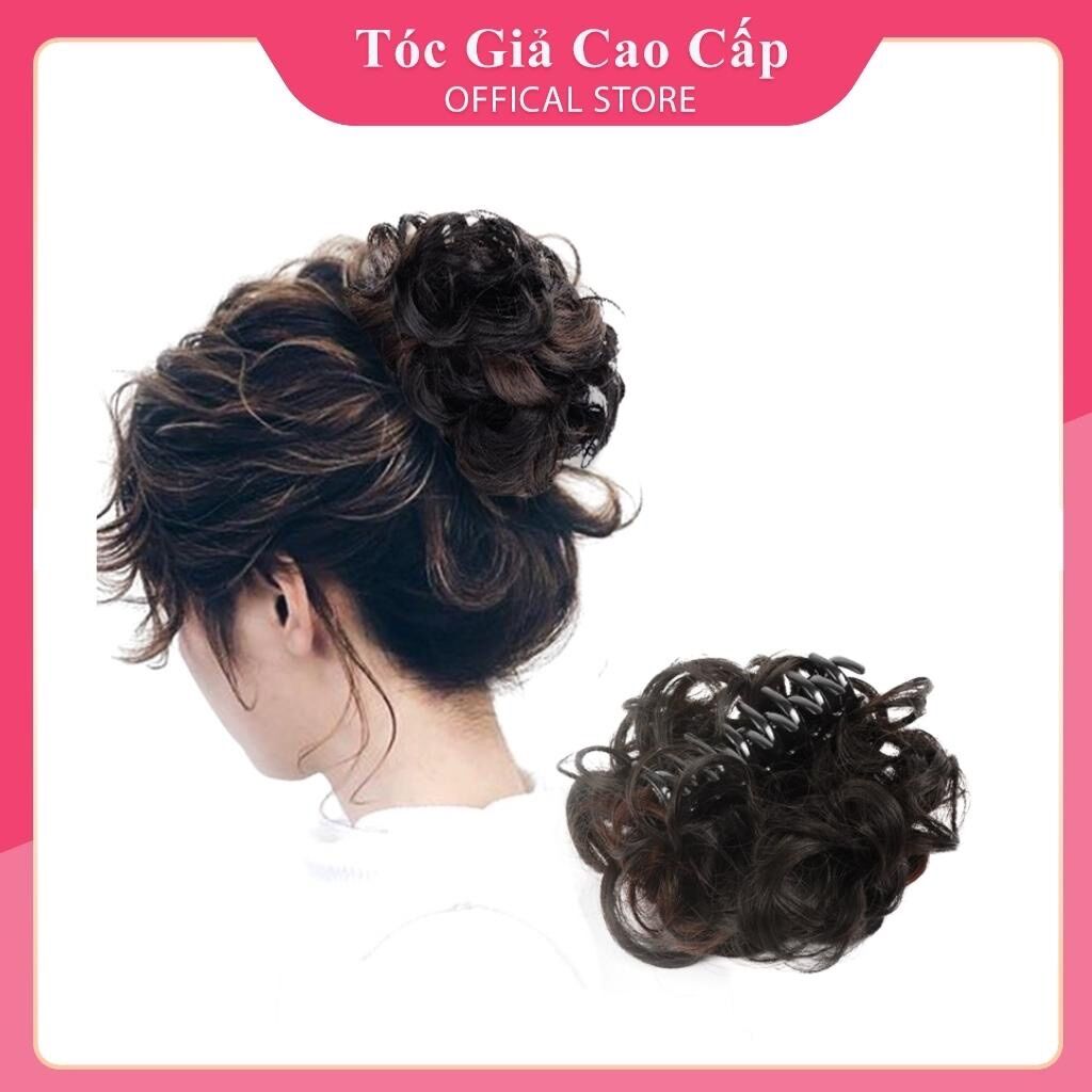 Tóc giả búi ngoặm xoăn ❇️