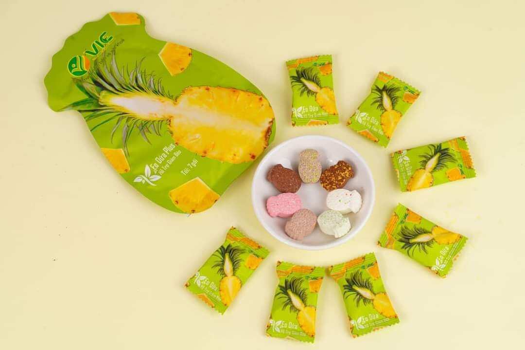 Kẹo Dứa Plus Giảm Cân 7 vị Chính Hãng