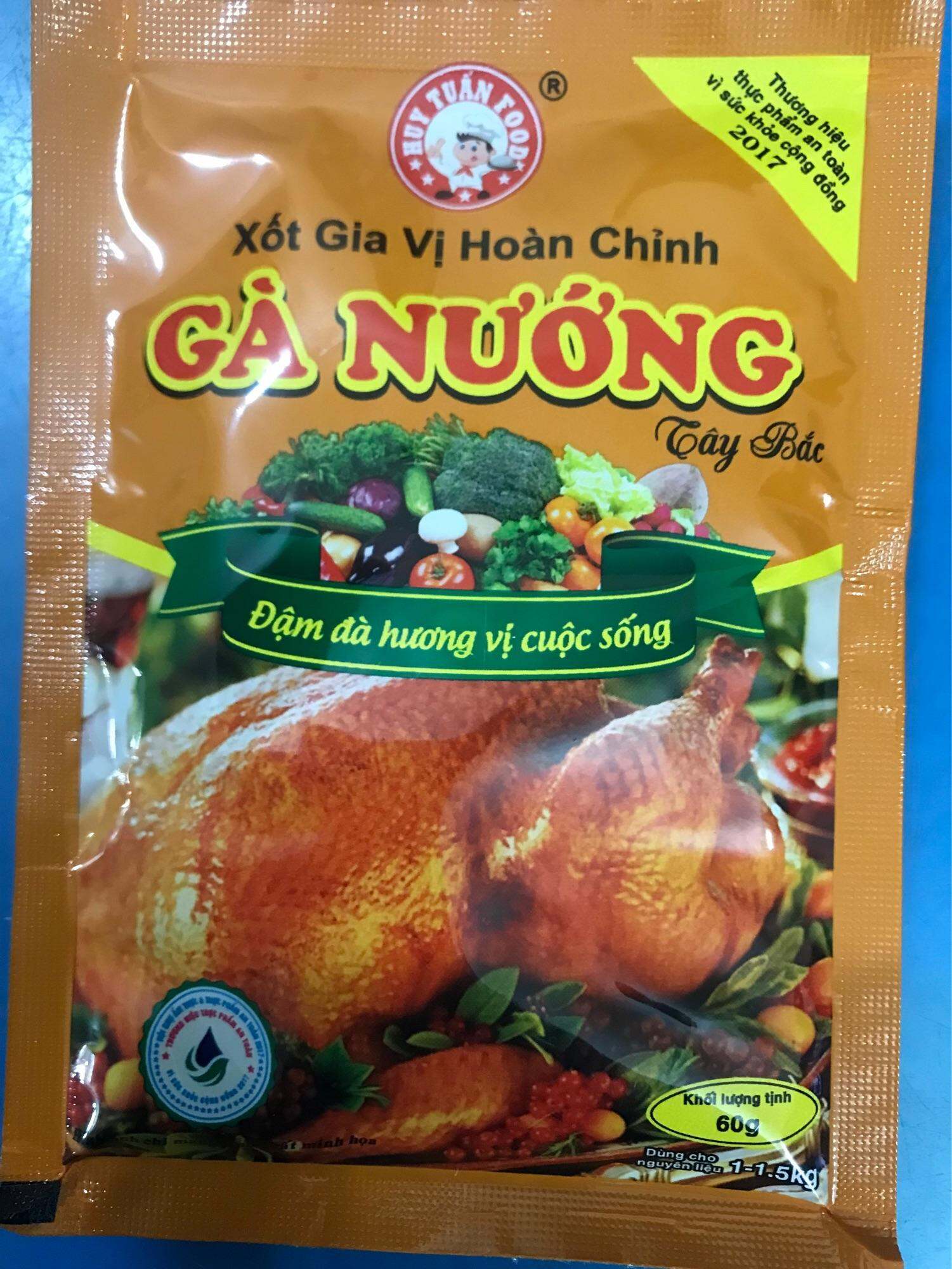 GIA VỊ HOÀN CHỈNH ƯỚP GÀ NƯỚNG HUY TUẤN 60g
