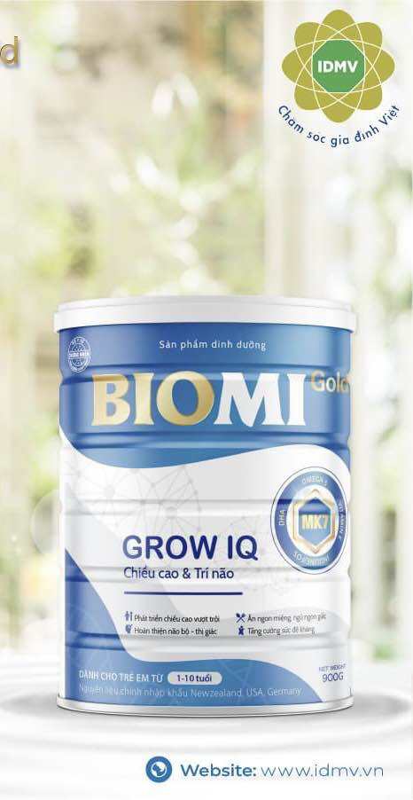 Sữa Bột Biomi Grow IQ lon 900g