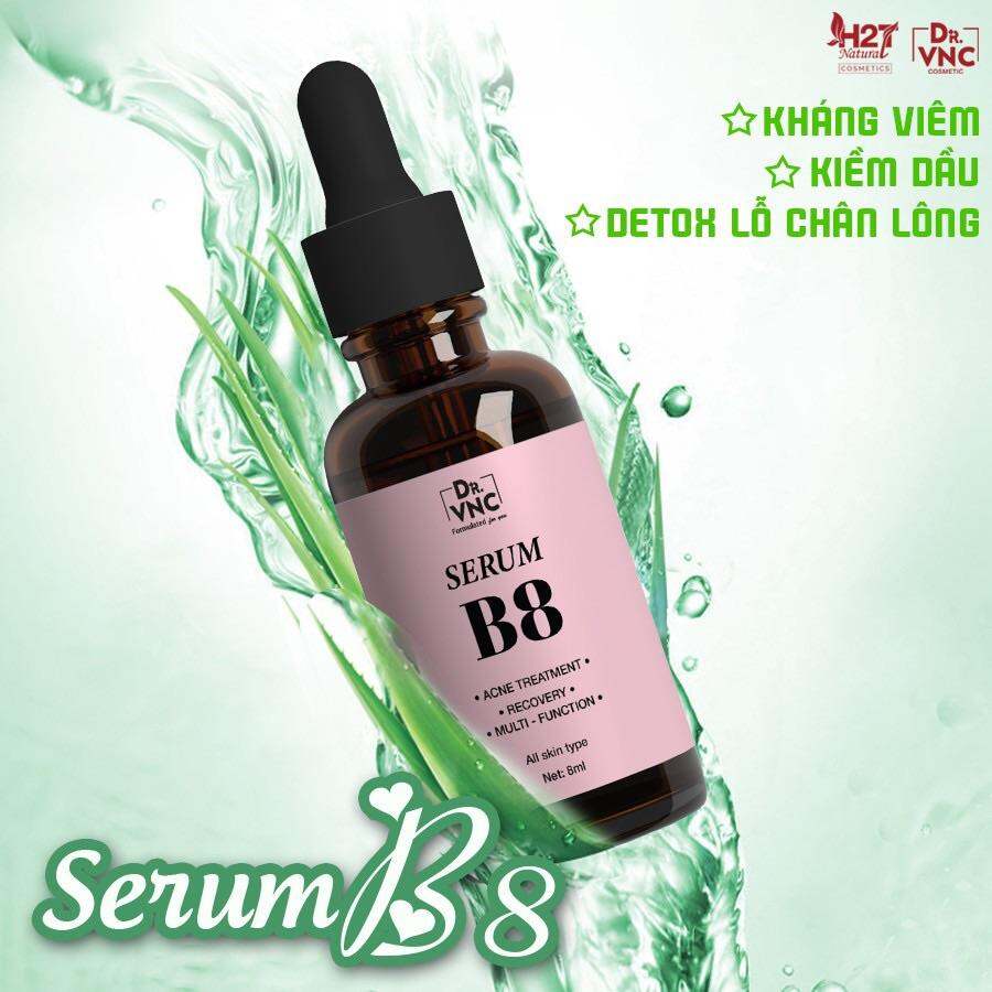 Serum B8 giảm mụn,mờ thâm,se khít lỗ chân lông,căng bóng mịn màng❤️FREESHIP❤️Skin 7 days hiệu quả sau 7 ngày sử dụng