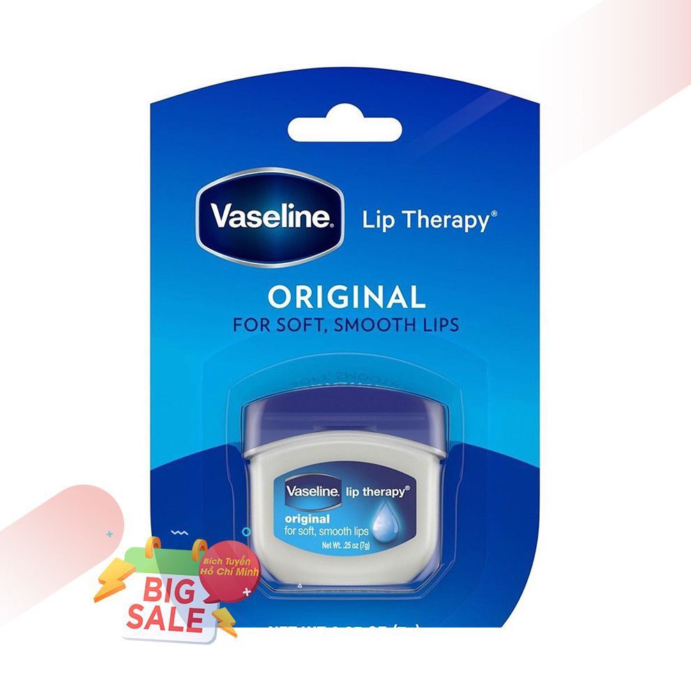Dưỡng môi VASELINE của Mỹ 7g dạng hũ