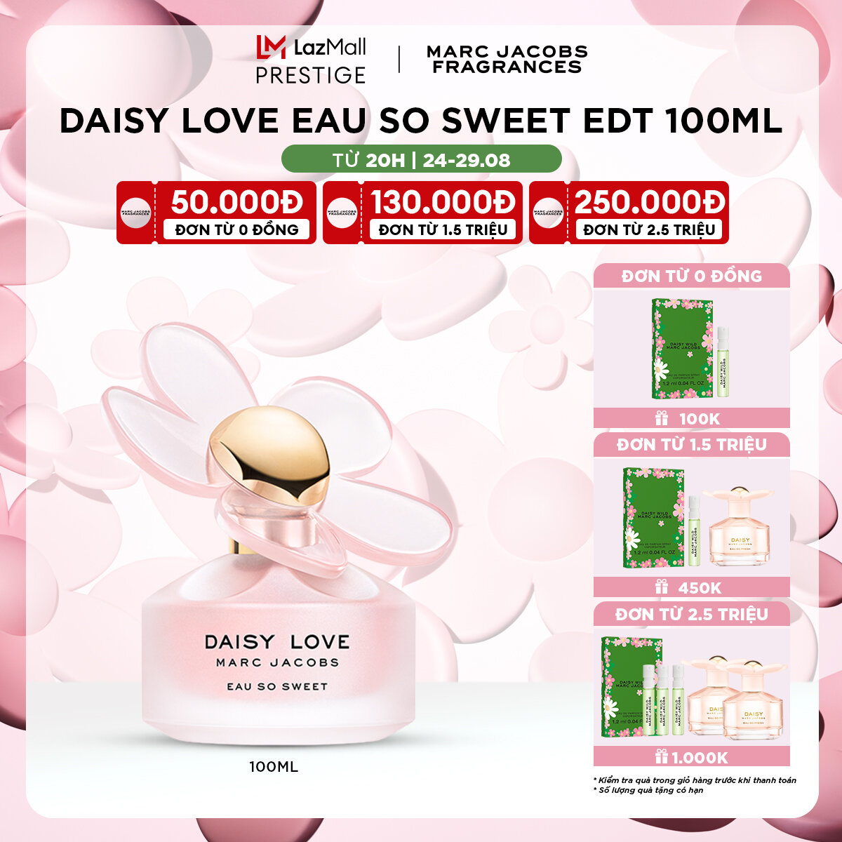 Nước hoa nữ marc jacobs daisy love eau so sweet edt 100ml