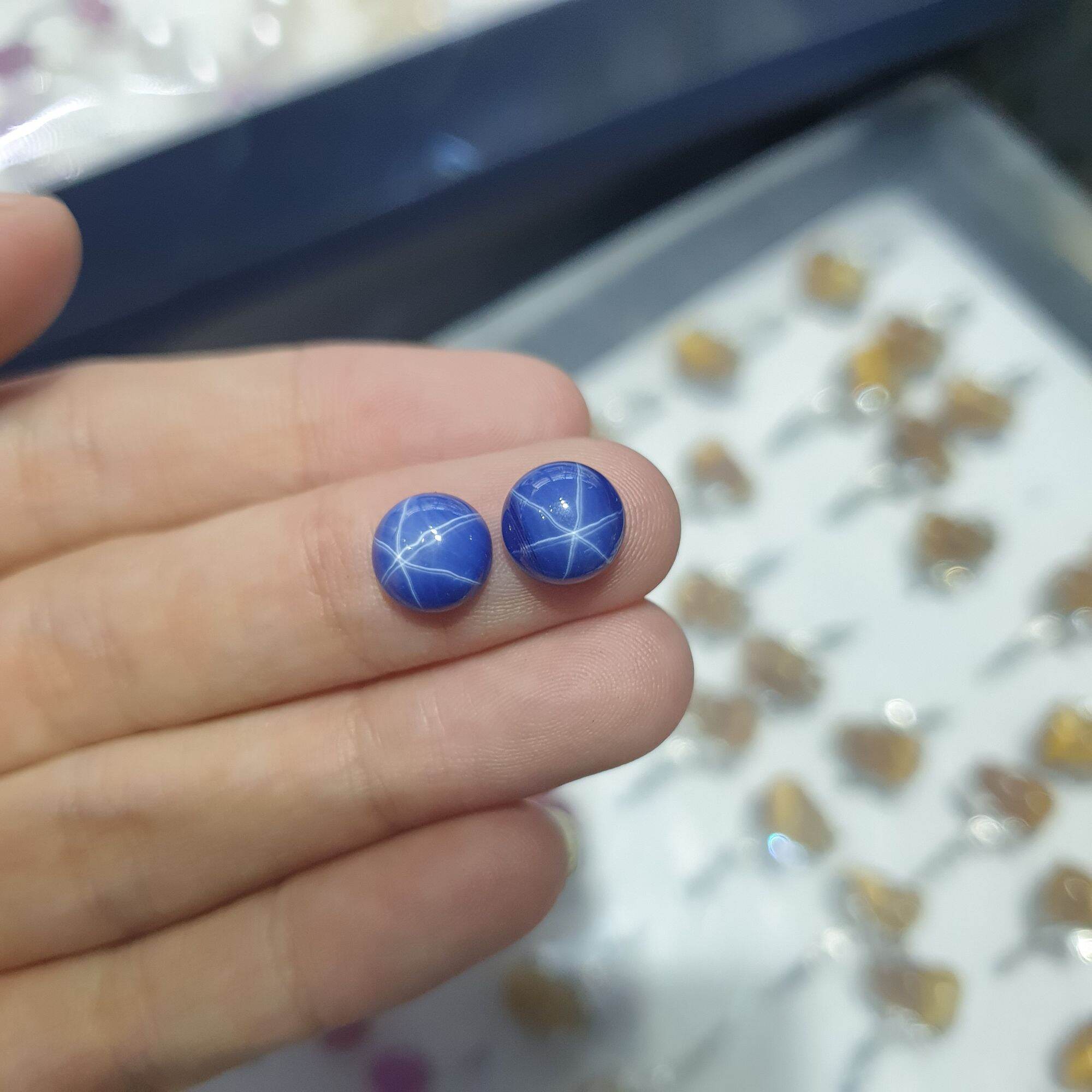 Ruby sao xanh, hồng Lục Yên tự nhiên làm mặt nhẫn hoặc bông tay