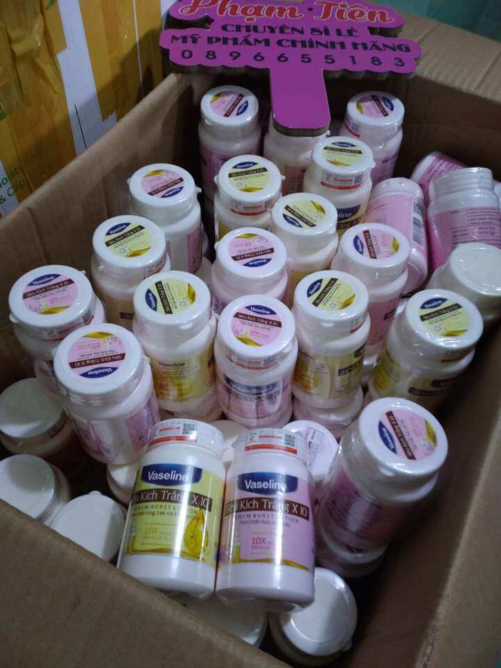 KEM KÍCH TRẮNG VASELINE X10 SIÊU TRẮNG DA
