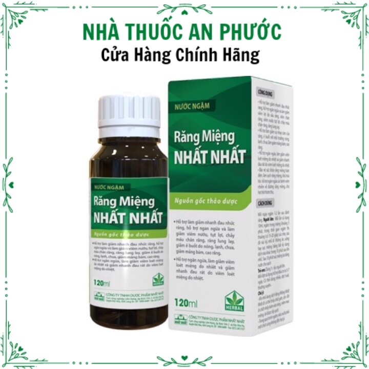 [HCM]NƯỚC NGẬM RĂNG MIỆNG NHẤT NHẤT chai 120ml