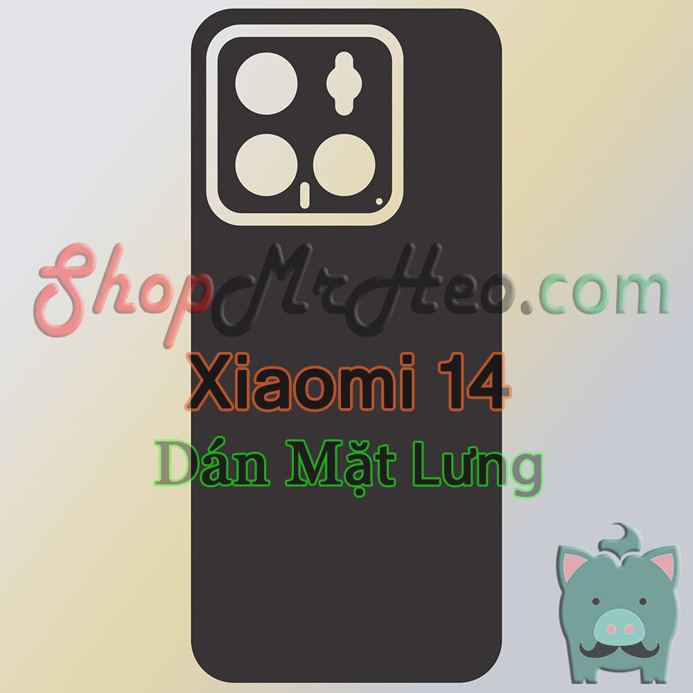 Dán Skin Mặt Sau Lưng Full Viền Xiaomi 14 (Vân Carbon, Lụa, Hộp, Nhám, Da, Nhôm Xước)