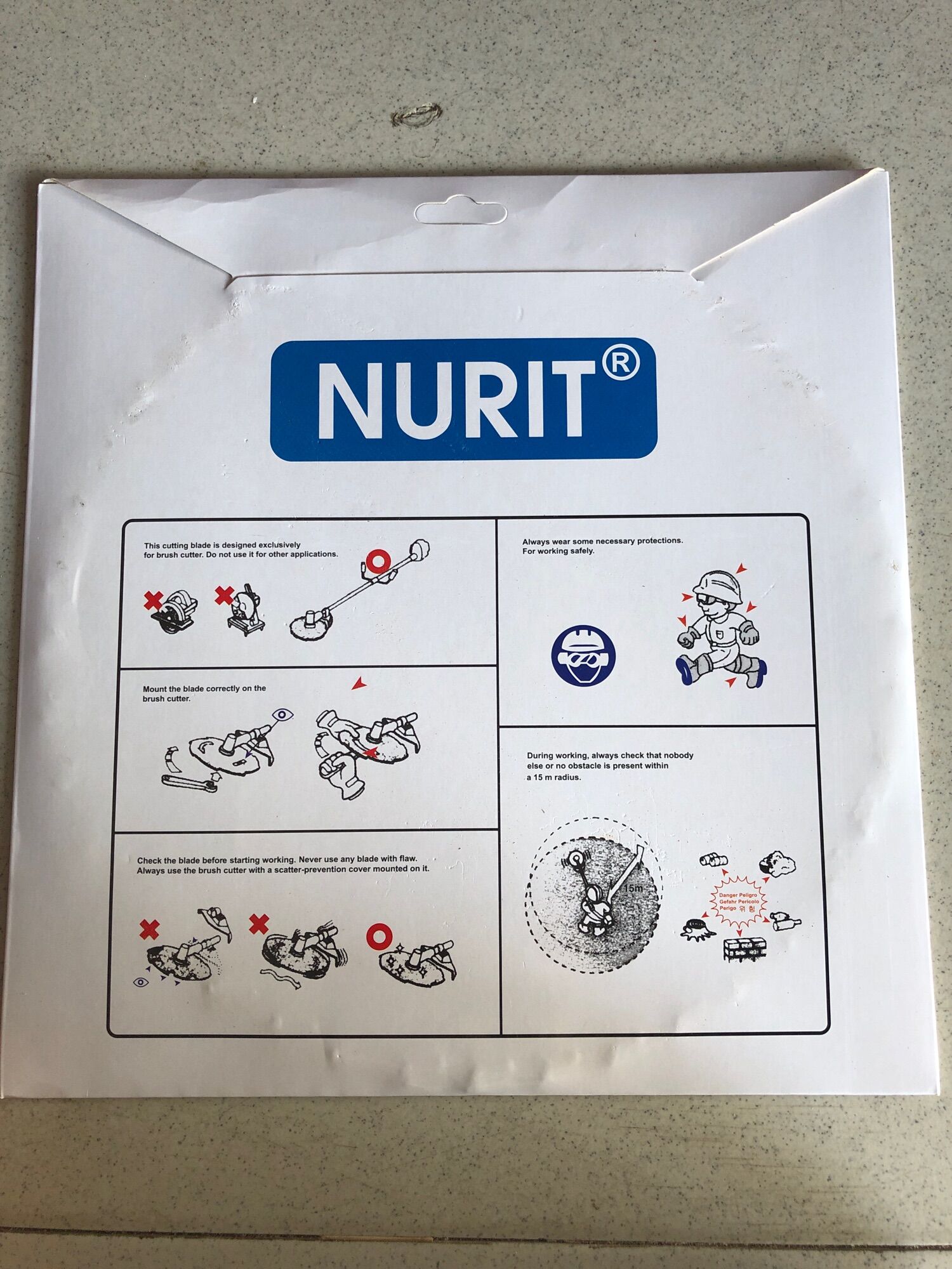Lưỡi cắt cỏ tròn Nurit 250mm (Giá sĩ mua càng nhiều càng rẻ)