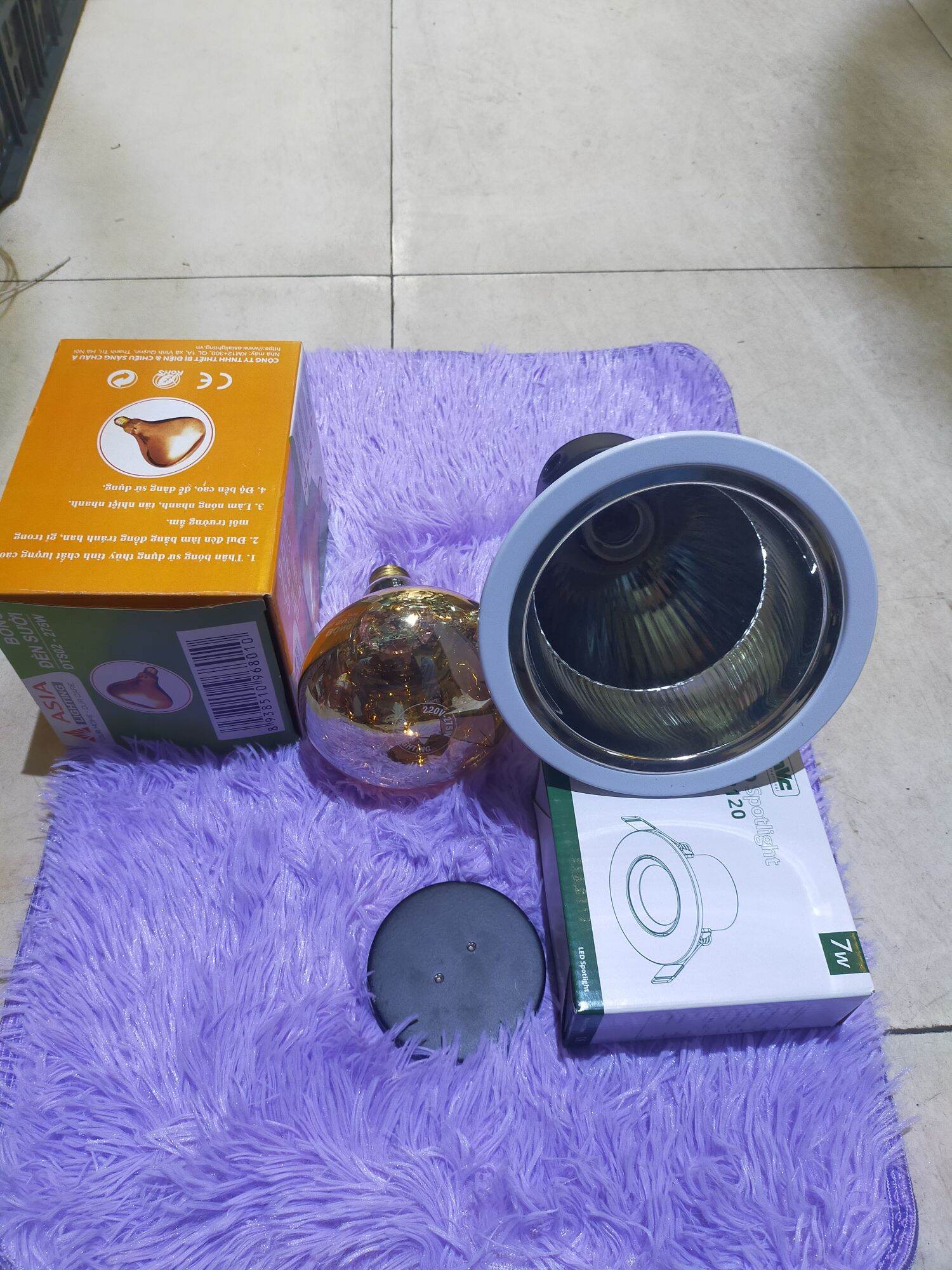 Âm trần d150/170m kèm bóng sưởi 275w